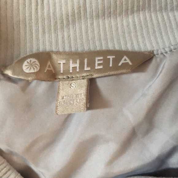 Athleta Northstar Bomber Jacket Grey - Picture 7 of 9